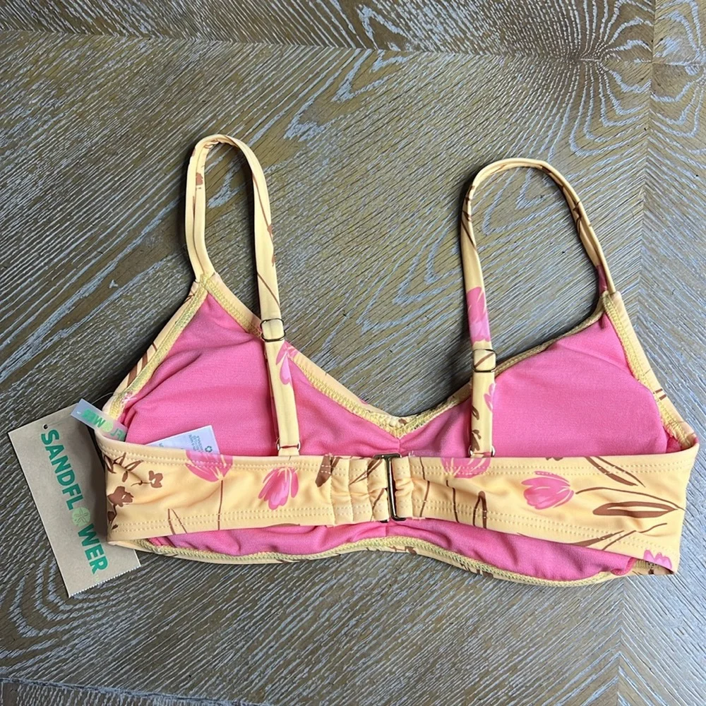 SANDFLOWER Yellow Cinched Bralette S